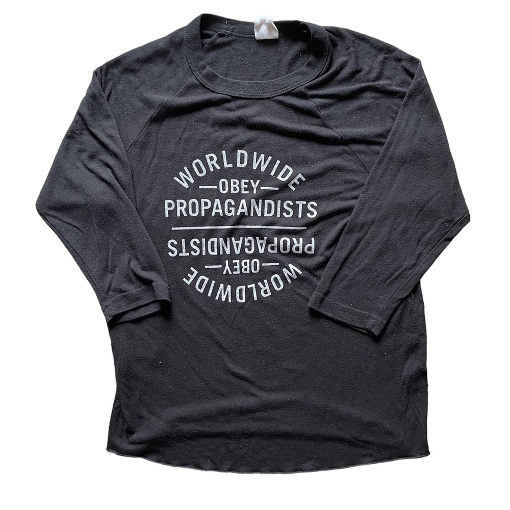 Obey worldwide 3/4 sleeve shirt